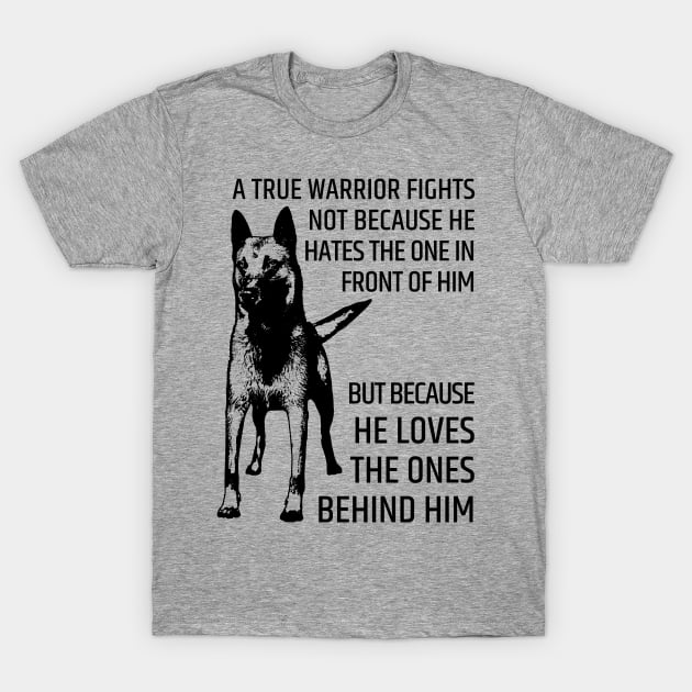 Malinois - Belgian shepherd -Mechelaar T-Shirt by Nartissima